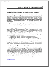 Biokompozitok előállítása és tulajdonságaik vizsgálata