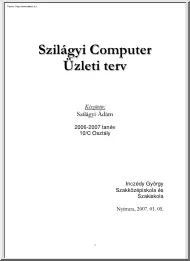 Szilágyi Ádám - A Szilágyi Computer
