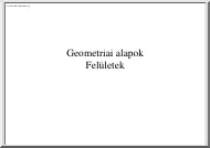 Geometriai alapok, felületek