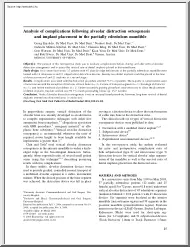 Analysis of complications following alveolar distraction osteogenesis, implant placement in the partially edentulous mandible