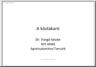 Dr. Faragó István - A köztakaró
