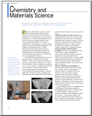 Chemistry and Materials Science