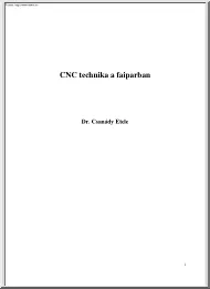 Dr. Csanády Etele - CNC technika a
