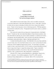 Allan H. Meltzer - Politics and the Fed