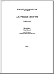 Gaál Dezső - A környezeti számvitel