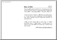 Kia Carens kezelési útmutató