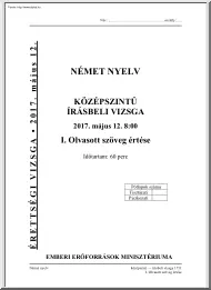 Német közép szintű írásbeli
