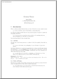 Simon Shaw - Decision Theory