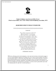Emma Goldman - Anarchism and Other Essays