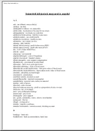 Számviteli kifejezések magyarul és