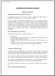 Az álláskeresési járadékról és segélyről