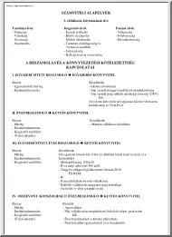 Mérlegképes könyvelő, számvitel