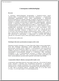 A menopausa endokrinológiája