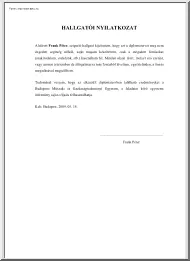 Frank Péter - Üzleti intelligenciát