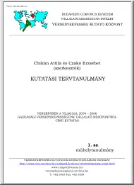 Chikán-Czakó - Versenyben a világgal