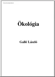 Gallé László - Ökológia