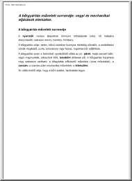 A bőrgyártás műveleti sorrendje