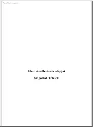 PSZF Elemzés-ellenőrzés alapjai
