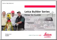 Leica Builder Series, How to Guide