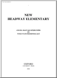 New Headway Elementary szójegyzék és