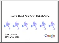 Harry Robinson - How to Build Your Own Robot Army
