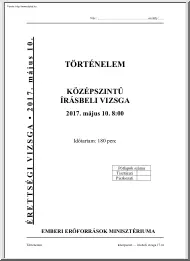 Történelem közép szintű írásbeli