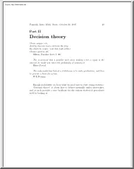 About Decision Theory