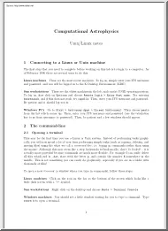 Thomas Robitaille - Computational Astrophysics, Unix Linux Notes