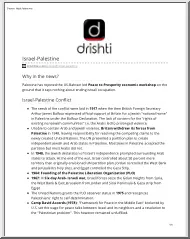 Israel Palestine Conflict