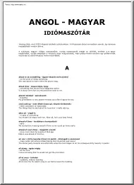 Angol-Magyar idiómaszótár