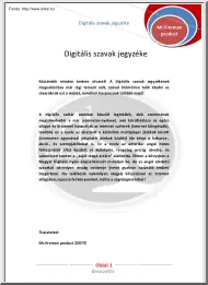 Digitális szavak jegyzéke