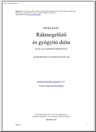 Michio Kushi - Rákmegelőző és