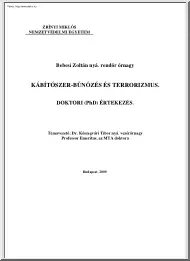 Bebesi Zoltán - Kábítószer-bűnözés és terrorizmus