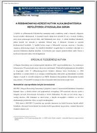 Daruka Norbert - A robbanóanyag-kereső kutyák alkalmazhatósága repülőterek átvizsgálása során