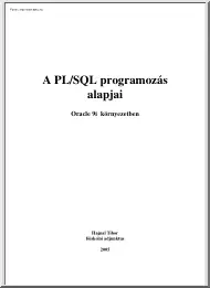 Hajnal Tibor - A PL/SQL programozás alapjai
