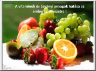 A vitaminok és ásványi anyagok