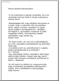 Bobrovszky Jenő - Poénos idézetek tudományokról