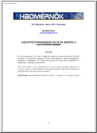 Bunyitai Ákos - A beléptető rendszerek helye és szerepe a vagyonvédelemben