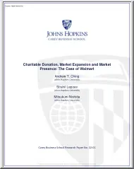 Andrew-Strahil-Mitsukuni - Charitable Donation, Market Expansion and Market Presence, The Case of Walmart