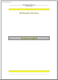 Bodza receptek