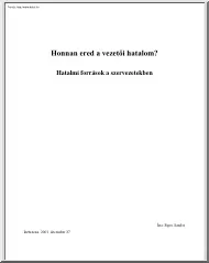 Sipos Sándor - Honnan ered a vezetői