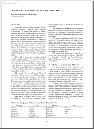 Baranauskiené-Pociüté - Challanges of Humour Translation in Fiction