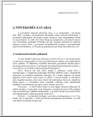 A növekedés zavarai