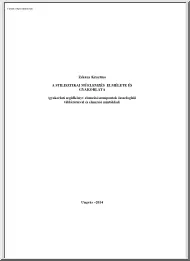 Zékány Krisztina - A stilisztikai