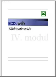 Excel 2000 táblázatkezelés