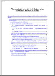 A berendezkedés a liberális elvek alapján, célok, előfeltevések, kérdések és válaszok