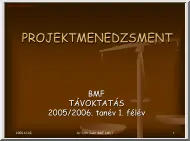 Dr. Tóth Judit - Projektmenedzsment