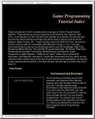 Jeff Molofee - OpenGL Game Programming Tutorial