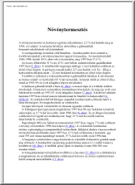 Növénytermesztés, statisztikai