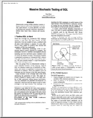 Don Slutz - Massive Stochastic Testing of SQL
